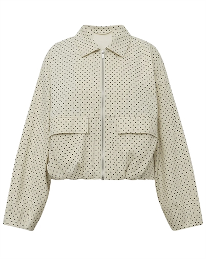 Gossia - DoveGO Jakke - Creme Black Dots 